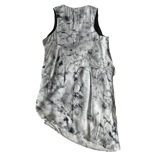 Revolve Fifteen Twenty Faded Marble Drape Side Angle Blouse Asymmetric XS NWT - Picture 2 of 15